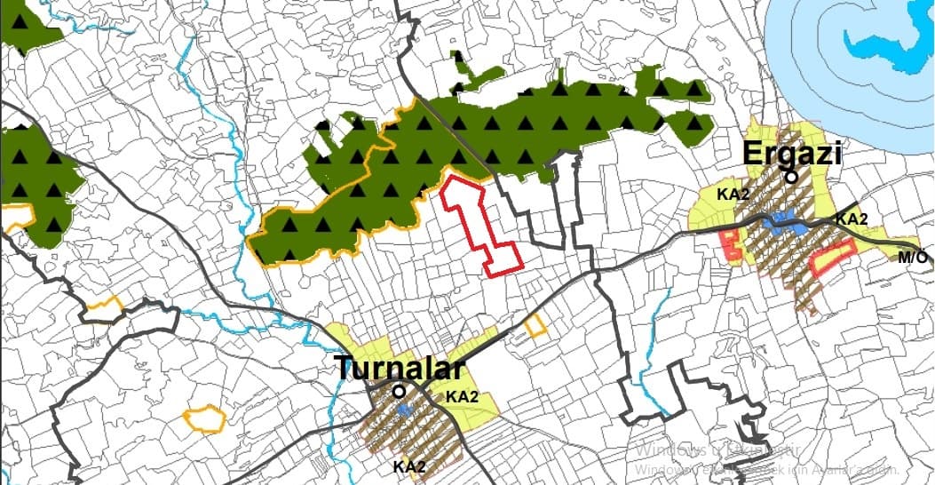 KIBRIS İSKELE BÖLGESİ TURNALAR DA 40 DÖNÜM ARAZİ